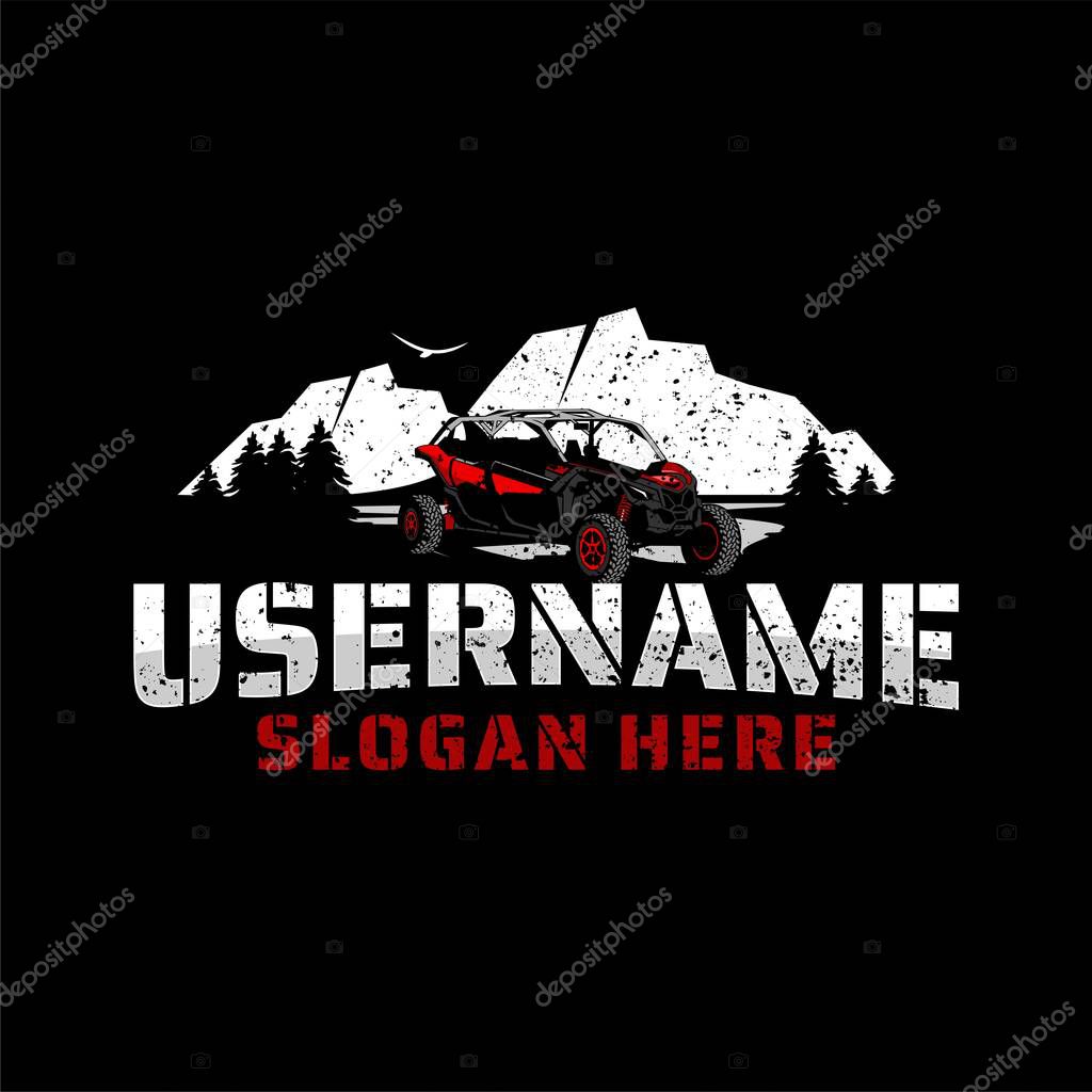 Utv logo design icon vector