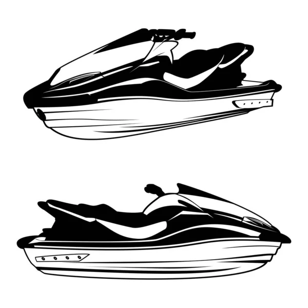 Boat Speed Logo Design Icon Vector — Stock Vector