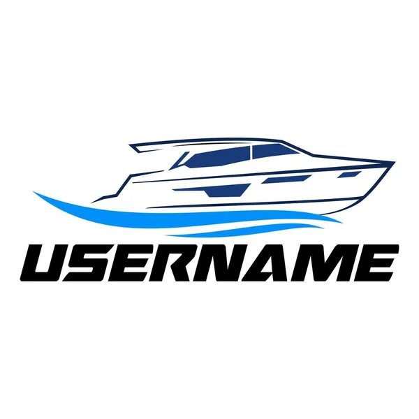 Yachts Luxe Logo Design Vecteur — Image vectorielle