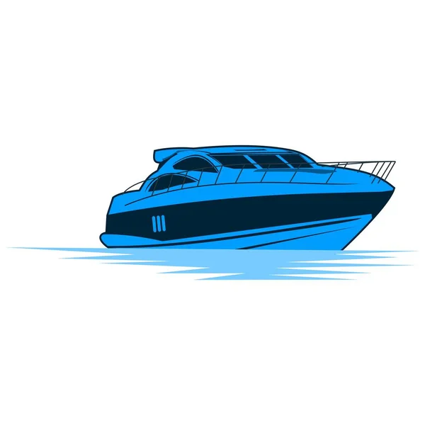 Yachts Luxe Logo Design Vecteur — Image vectorielle