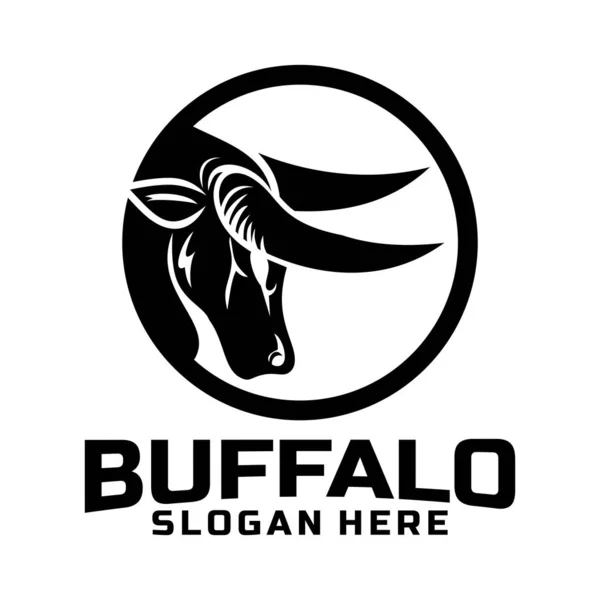 Buffalo Cad Design Logo Character Vector — стоковый вектор