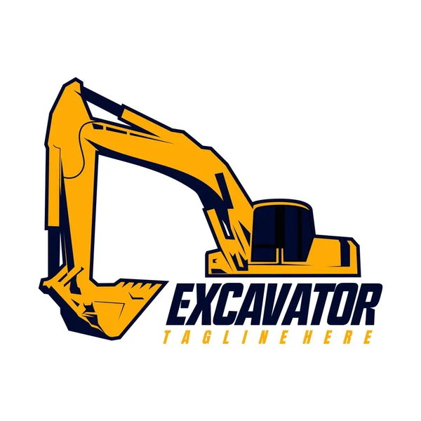 ekskavatörler logo ikonu tasarım vektörü