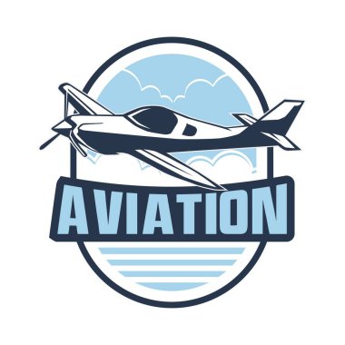 Tur seyahati ve uçuş logosu marka tasarım vektörü