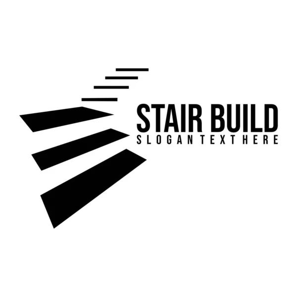 Merdiven logosu tasarım vektörü