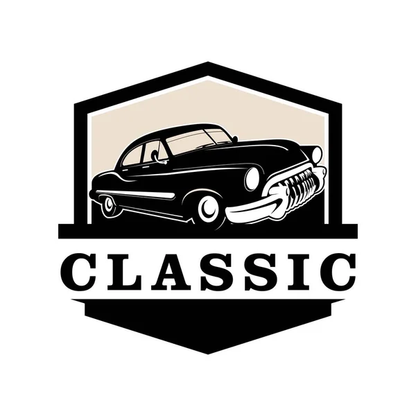 Klasyczny Wektor Projektowania Logo Samochodu — Wektor stockowy
