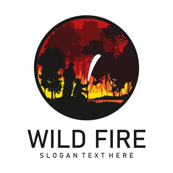 Вектор Дизайну Логотипу Пожежного Бренду — стоковий вектор