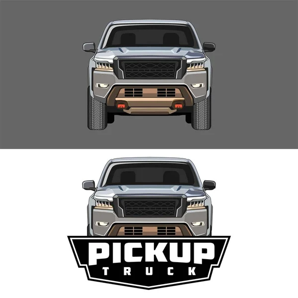 Pick Camion Logo Vettore Progettazione — Vettoriale Stock