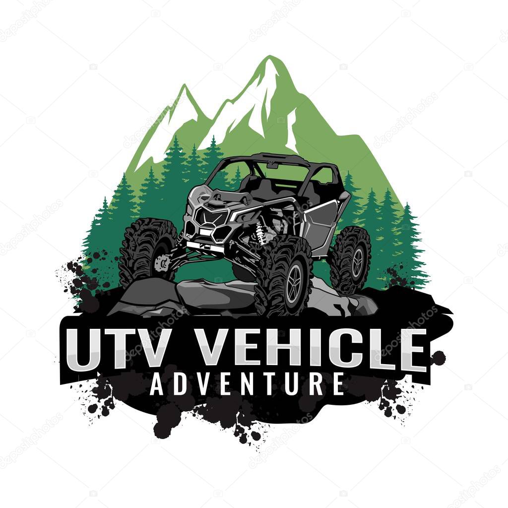 Utv logo design logo icon vector