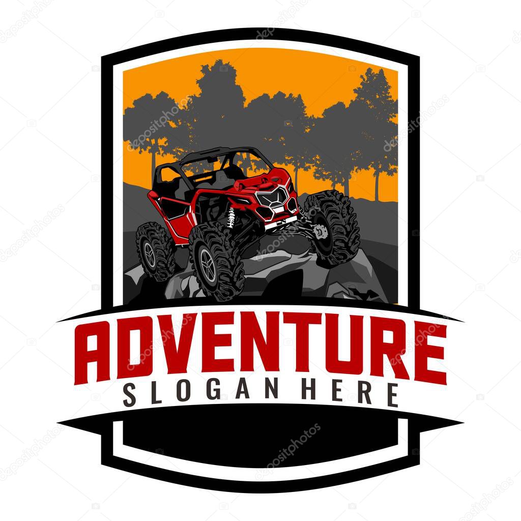 Utv logo design logo icon vector
