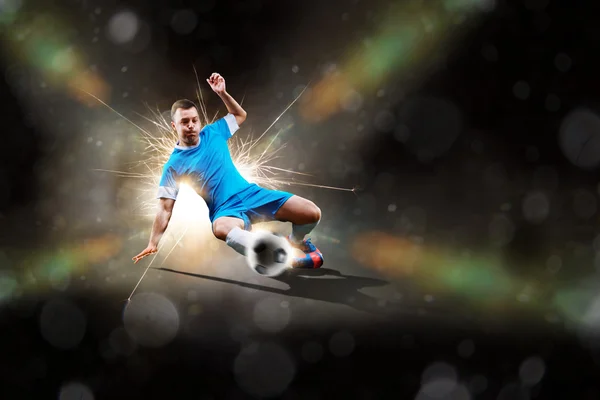 Soccer player in action — Stock Photo, Image