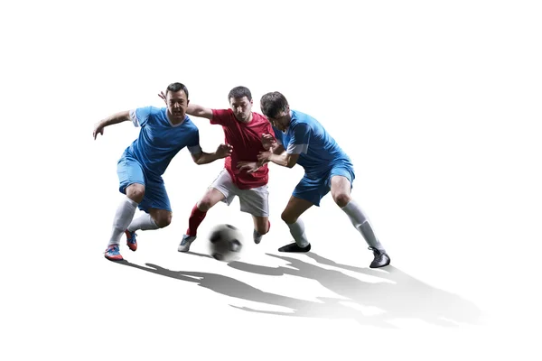 Soccer players in action — Stock Photo, Image