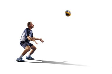 Profesyonel rağbet oyuncu üzerinde beyaz izole