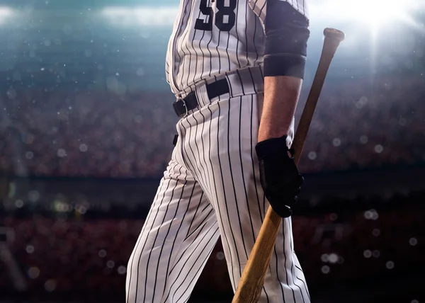 Professional baseball player in action — Stock Photo, Image