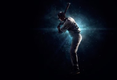 Professional baseball player in the spotlight