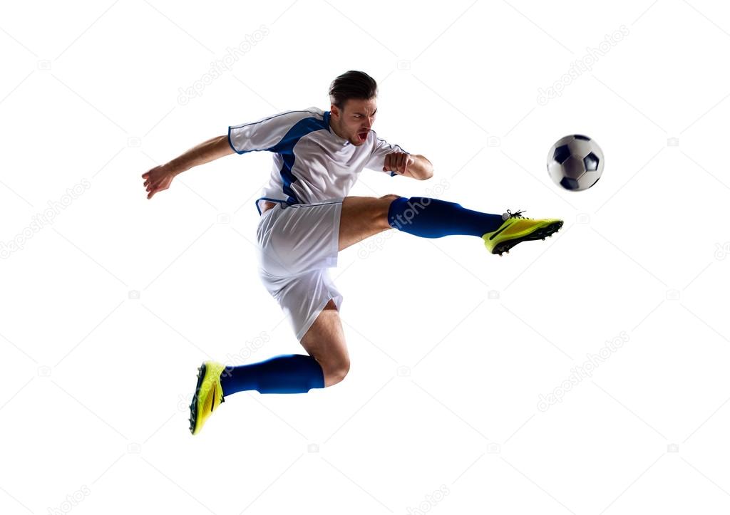 soccer player in action