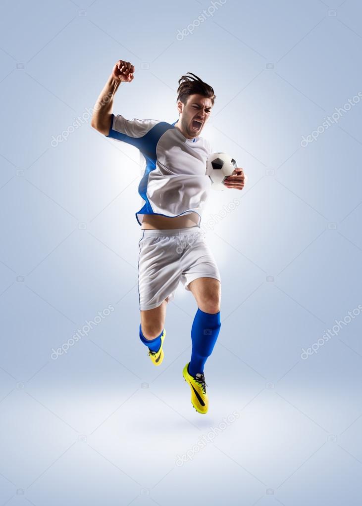 soccer player in action