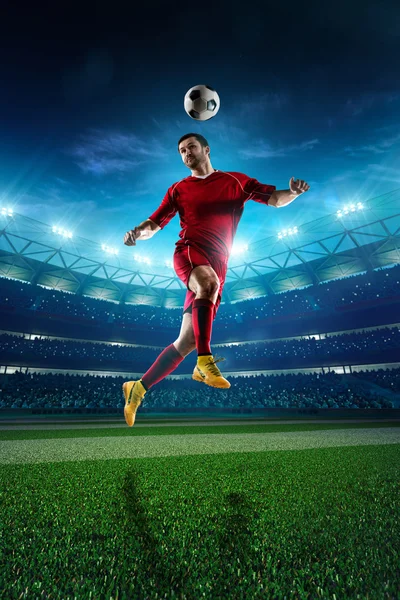 Soccer player in action Stock Picture