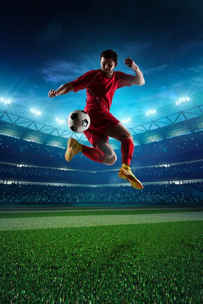Soccer player in action Stock Image