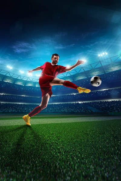 Soccer player in action Royalty Free Stock Images