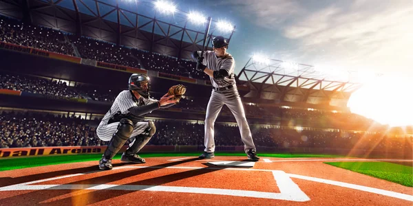 Baseballprofi auf großer Bühne — Stockfoto