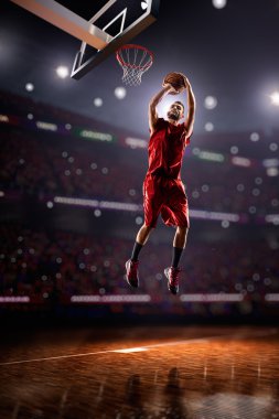 eylem kırmızı basketbol oyuncusu