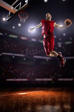 eylem kırmızı basketbol oyuncusu