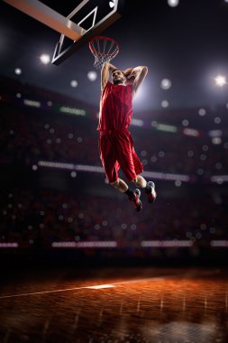 eylem kırmızı basketbol oyuncusu