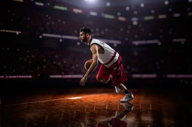 eylem kırmızı basketbol oyuncusu