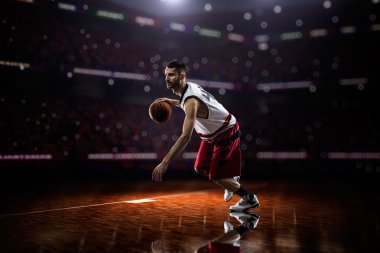 eylem kırmızı basketbol oyuncusu