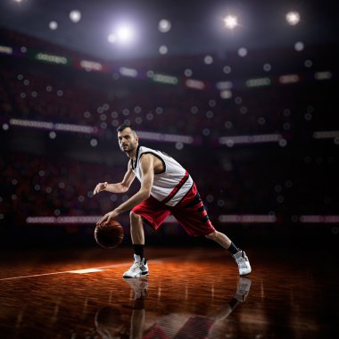 eylem kırmızı basketbol oyuncusu