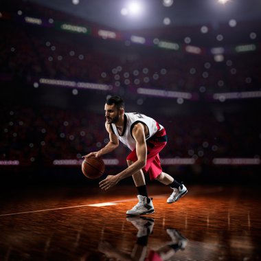 eylem kırmızı basketbol oyuncusu
