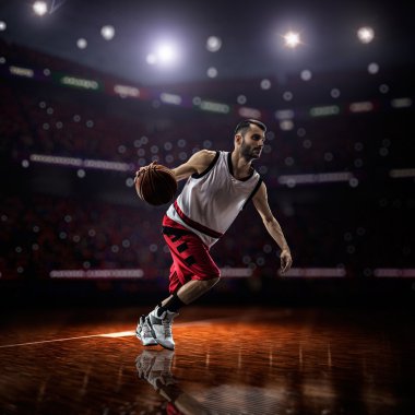 eylem kırmızı basketbol oyuncusu