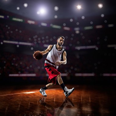 eylem kırmızı basketbol oyuncusu