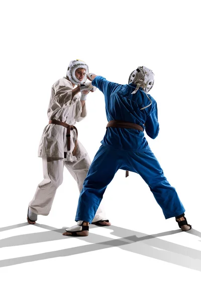 Kudo fighters are fighting Isolated — Stock Photo, Image