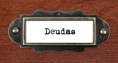 Borçları - dosya dolabı etiket