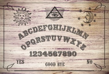 Ouija Board.  clipart