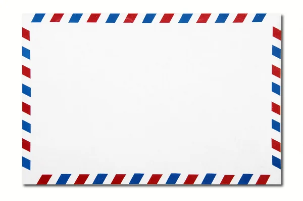 Класичний конверт повітряної пошти ізольований — стокове фото
