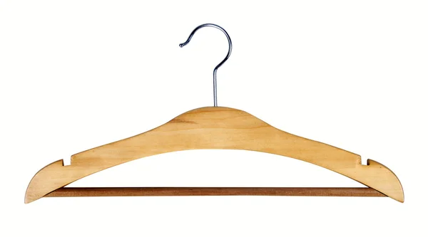 Hanger. Wood coat hanger — Stock Photo, Image