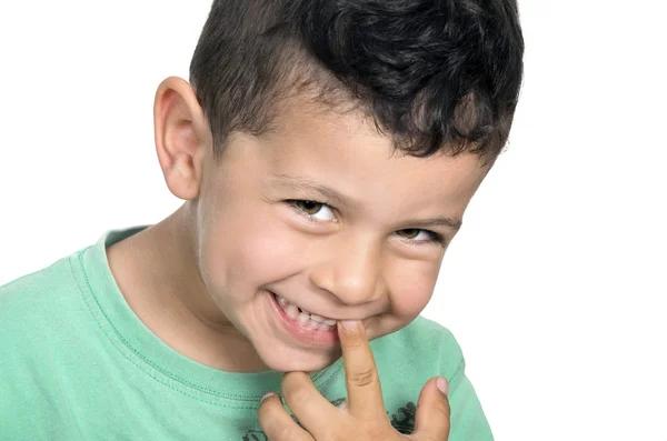 Cute smiling happy little boy — Stock Photo, Image