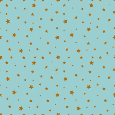 Açık renk desenli, mavi arka planda altın yıldızlar. Parti için vektör soyut dekorasyonu, doğum günü kutlaması, yıldönümü veya etkinlik, xmas duvar kağıdı, örtü, kumaş, tekstil