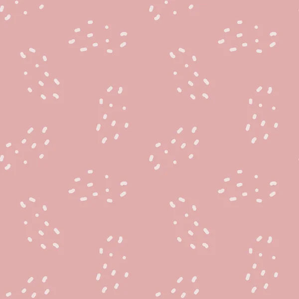 Motif Vectoriel Sans Couture Avec Motif Abstrait Taches Roses Points — Image vectorielle