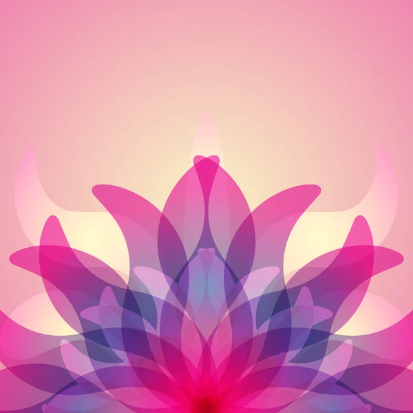 Colorful background with abstract flower. — Stock Vector