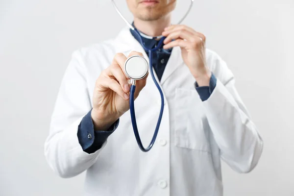 Portrait of doctor with stethoscope Stock Photo