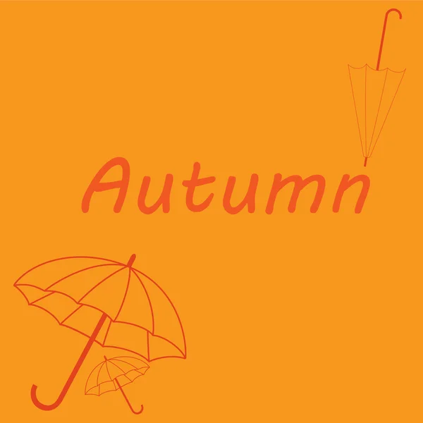 Theme of autumn — Stock Vector