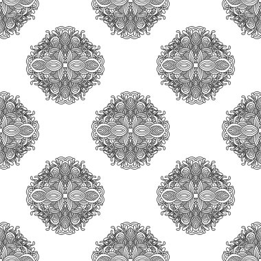 soyut zentangle süsleme ile sorunsuz