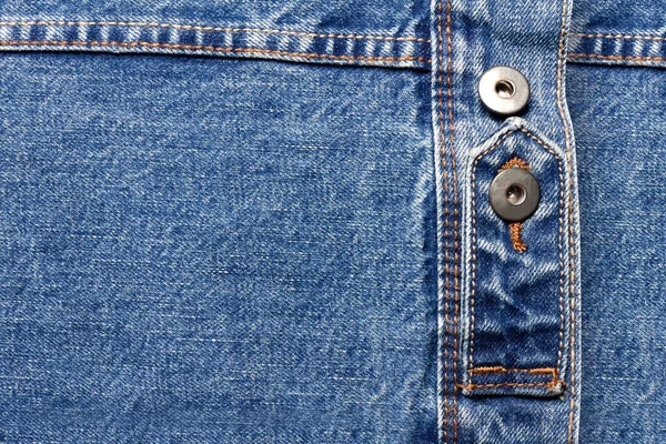 Textur Hintergrund Foto Von Blau Gefärbten Denim Tuch Mit Gürtel — Stockfoto