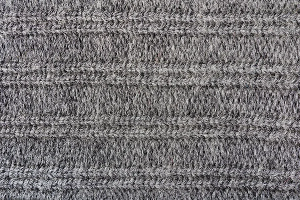 Texture Backdrop Photo Grey Colored Woold Knitted Fabric Cloth — Stock Photo, Image