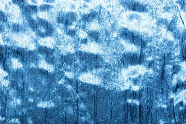Текстура Фона Фото Синего Цвета Узорчатого Материала Атласной Ткани — стоковое фото