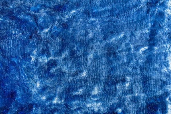 Achtergrond Textuur Foto Van Blauw Gekleurd Fluweel Materiaal Doek — Stockfoto