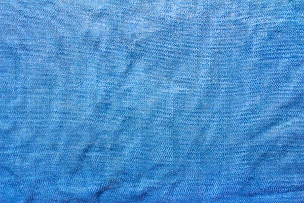 Textura Telón Fondo Foto Tela Algodón Color Azul Desgastado Material — Foto de Stock